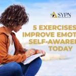 A woman writing in her journal