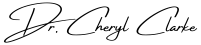 Dr. Cheryl Clarke signature